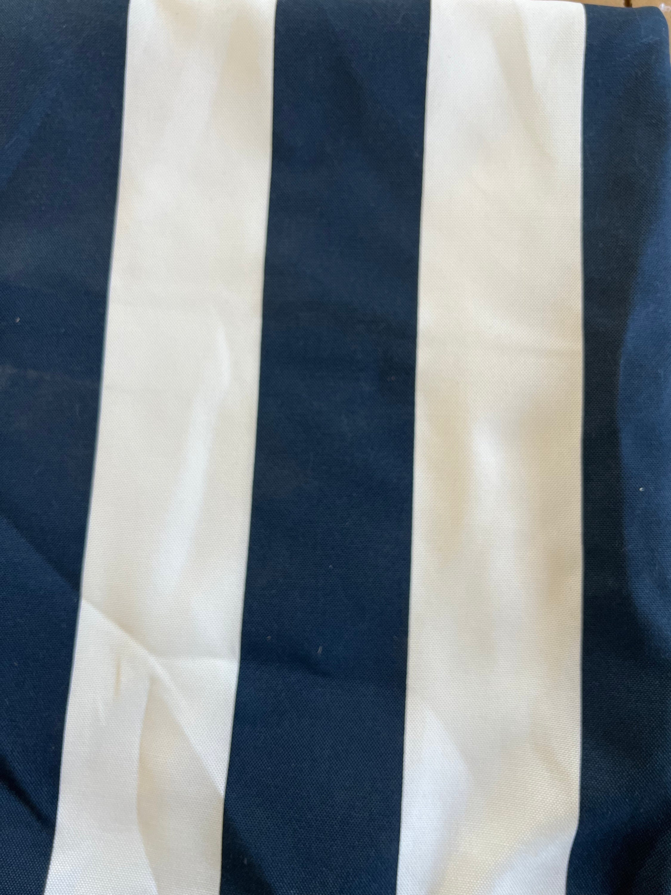2 Pack Outdoor Throw Pillows - Navy Stripe
