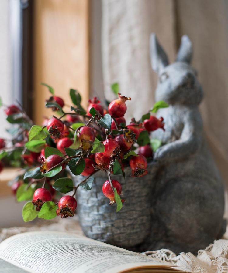 Artificial Fruit Pomegranate Fruit Bouquet - 12"