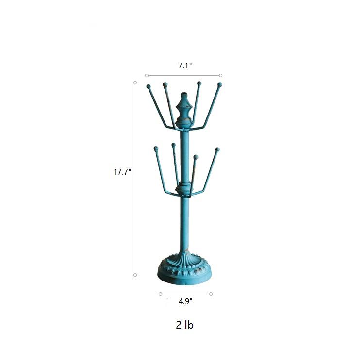 Robin Blue Iron Tiered Cup Holder