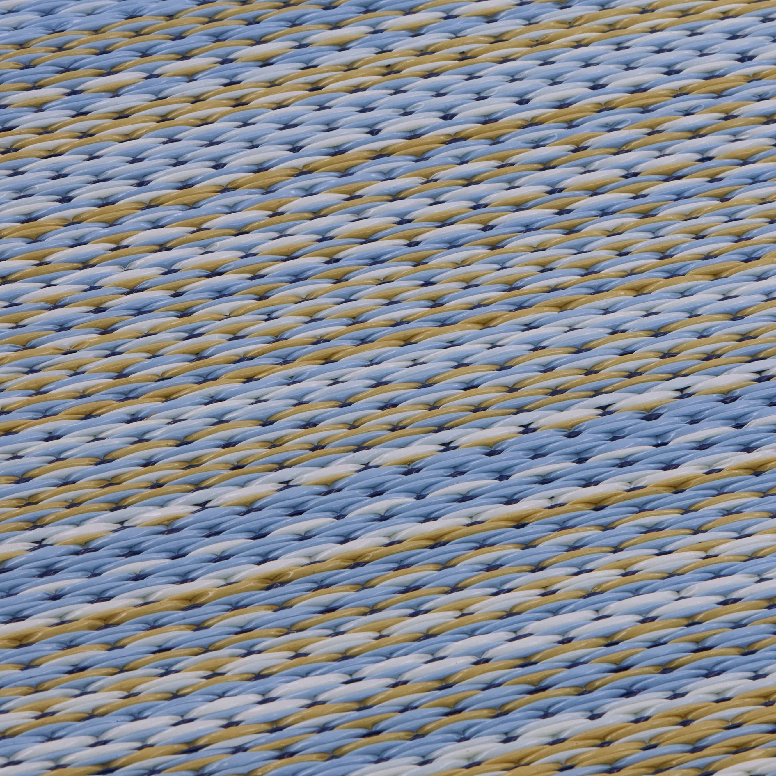 Cancun Shadow - Reversible Blue Outdoor Rug