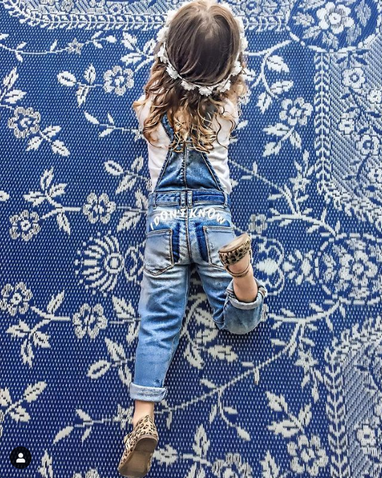 Garland Blue & White Reversible Outdoor Mat