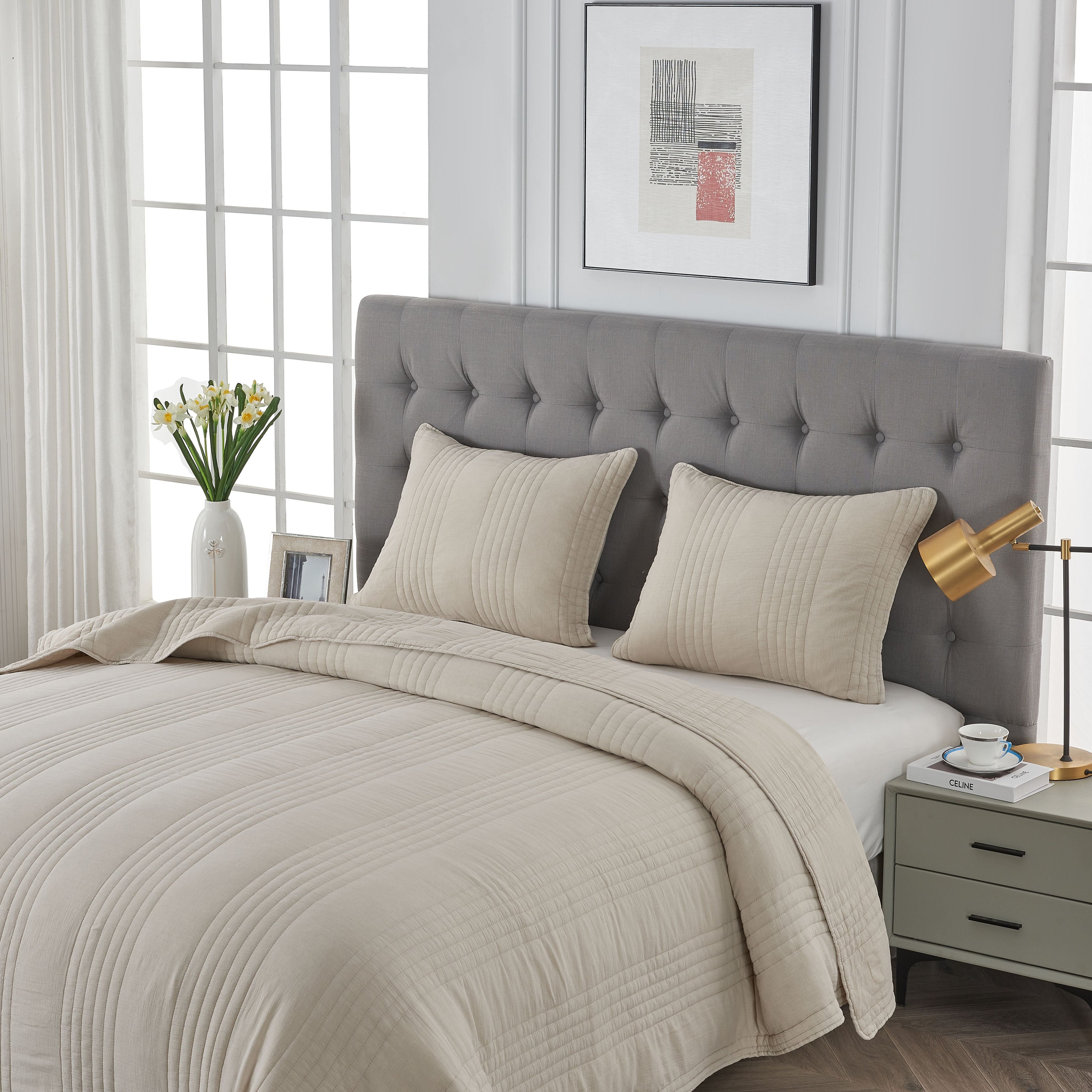 Stonewashed Cotton Quilt Sets