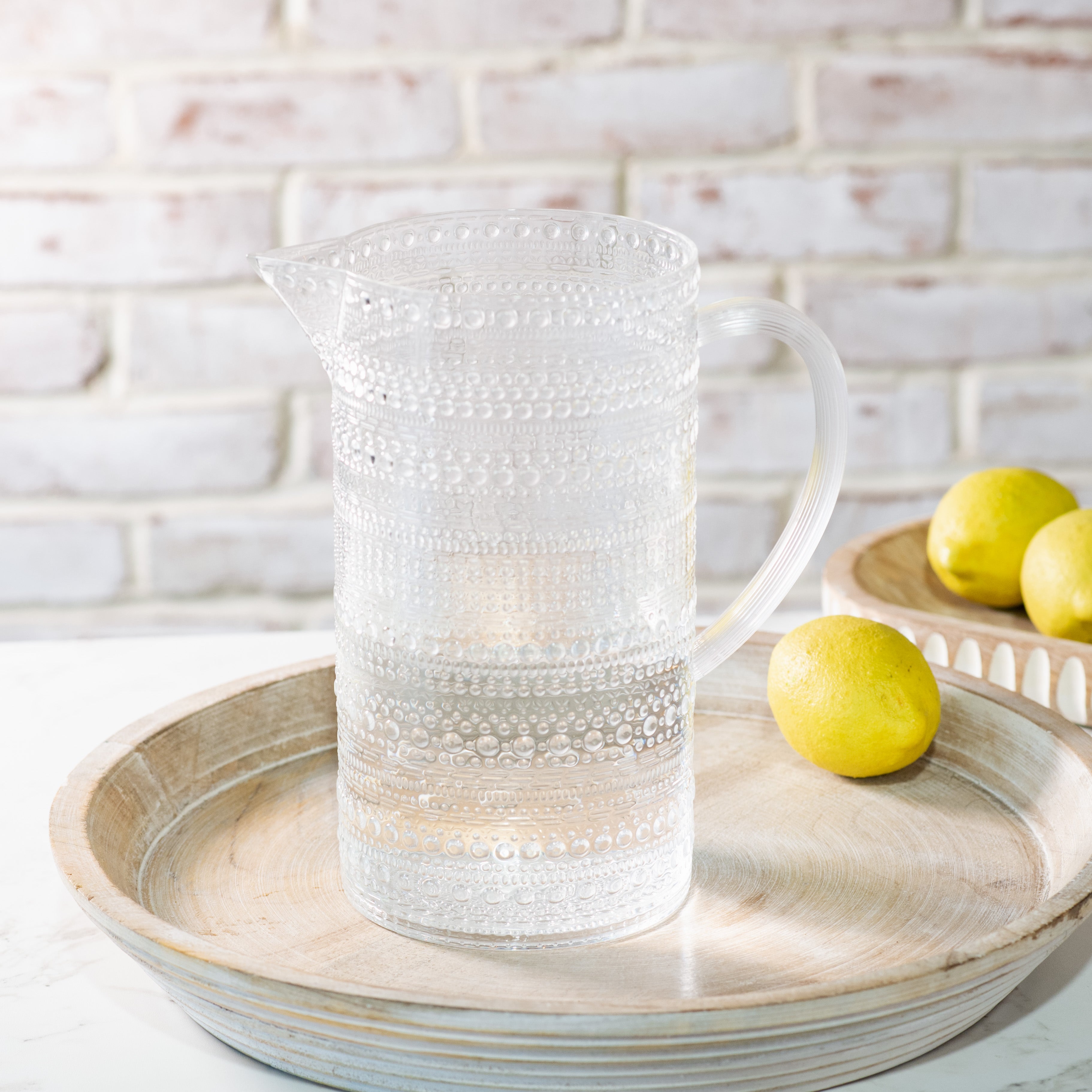 Clear Melamine Dot Drinkware Set | Complete Collection - 9 Pc Set