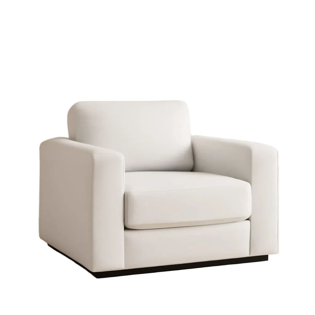 39 Inch Oversized Chenille Upholstered Accent Chair