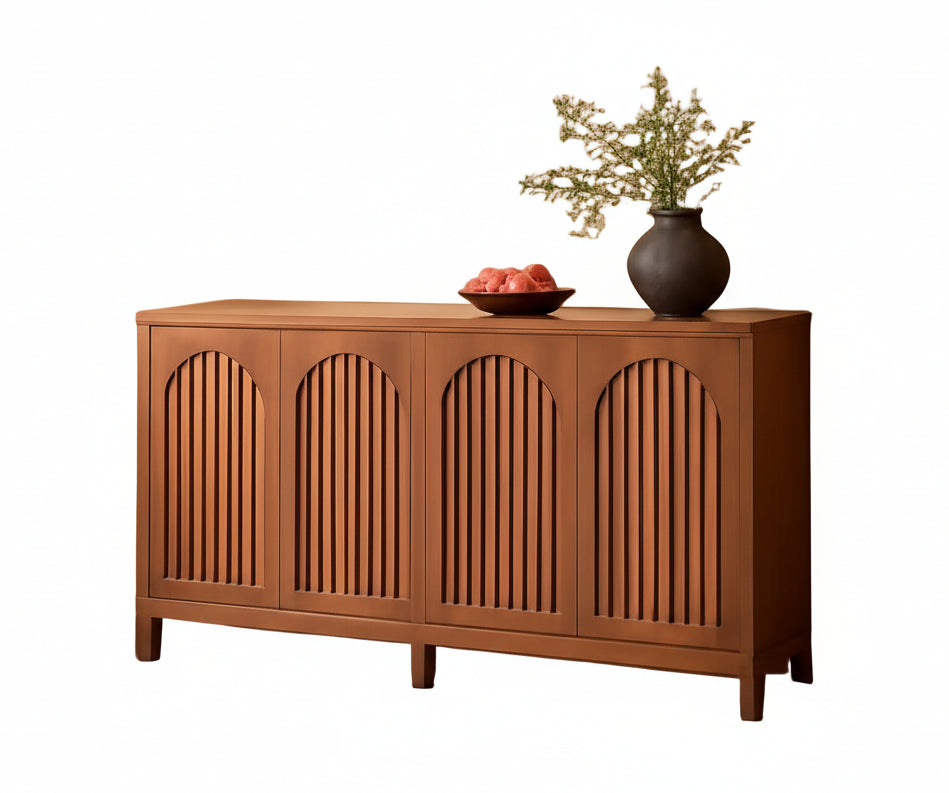 57 InchModern Farmhouse Sideboard Cabinet With Adjustable Shelves