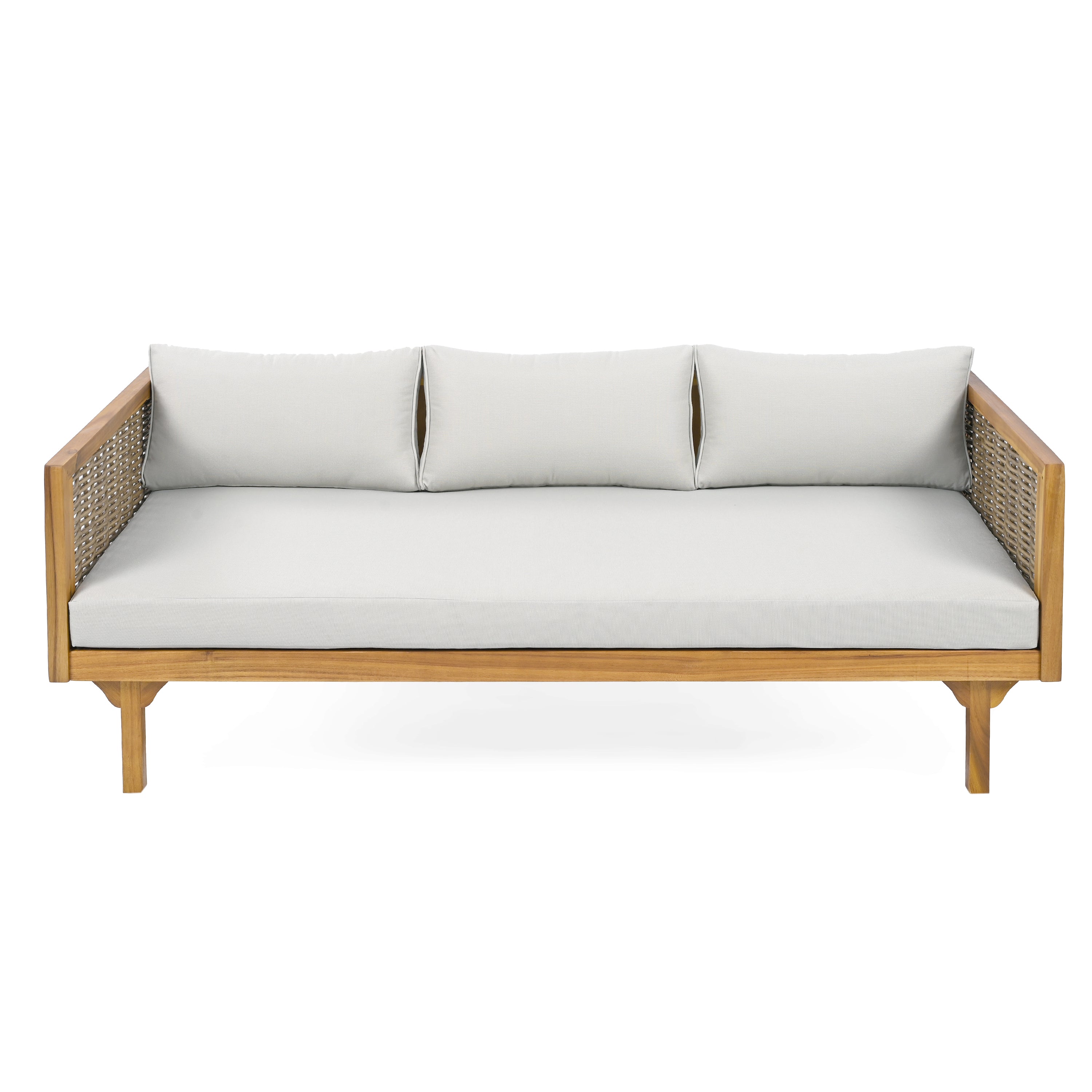 2 Piece Set - CLAREMONT 3 SEATER DAYBED + ACACIA WOOD TABLE