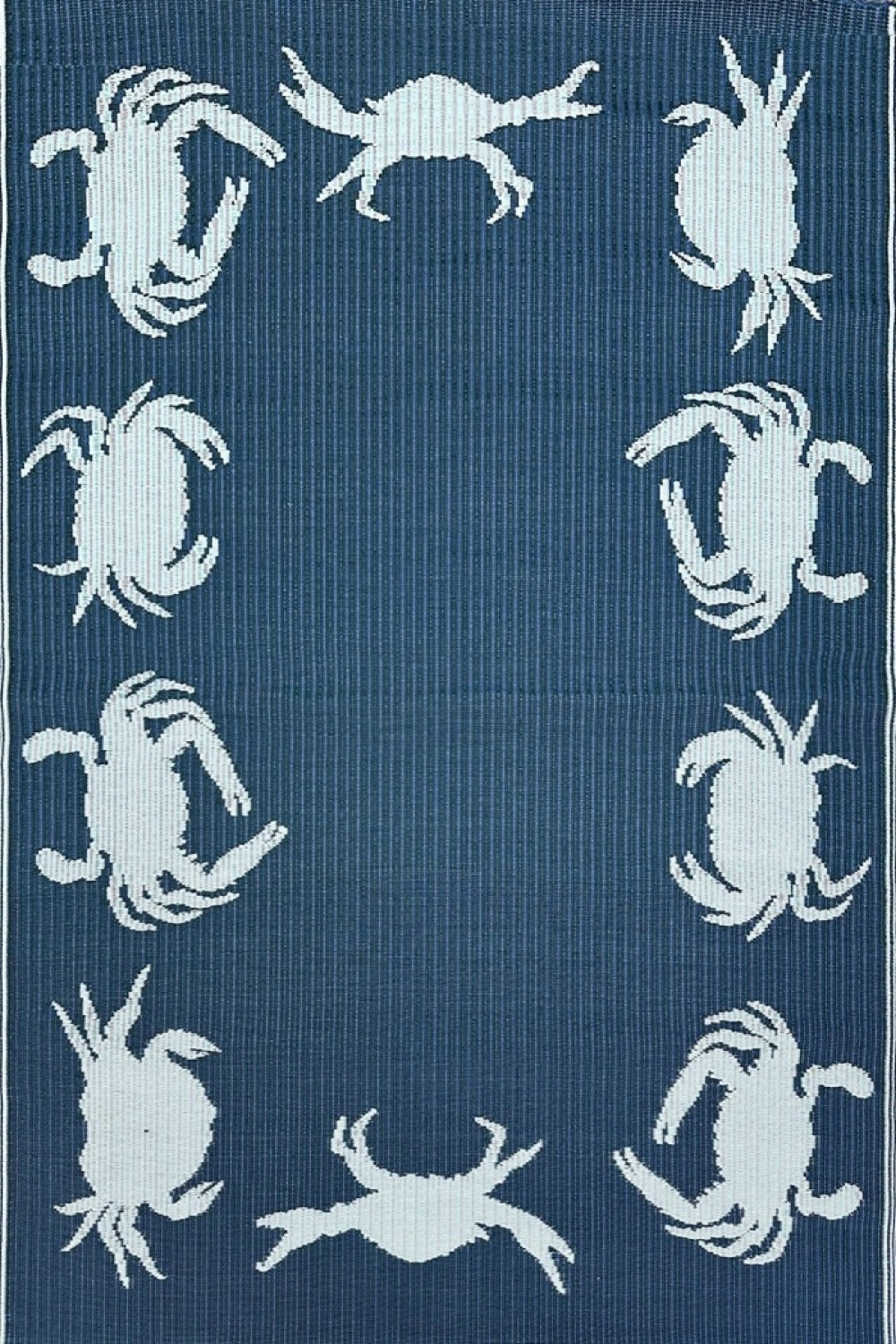 Crab Blue & Teal Outdoor Mat