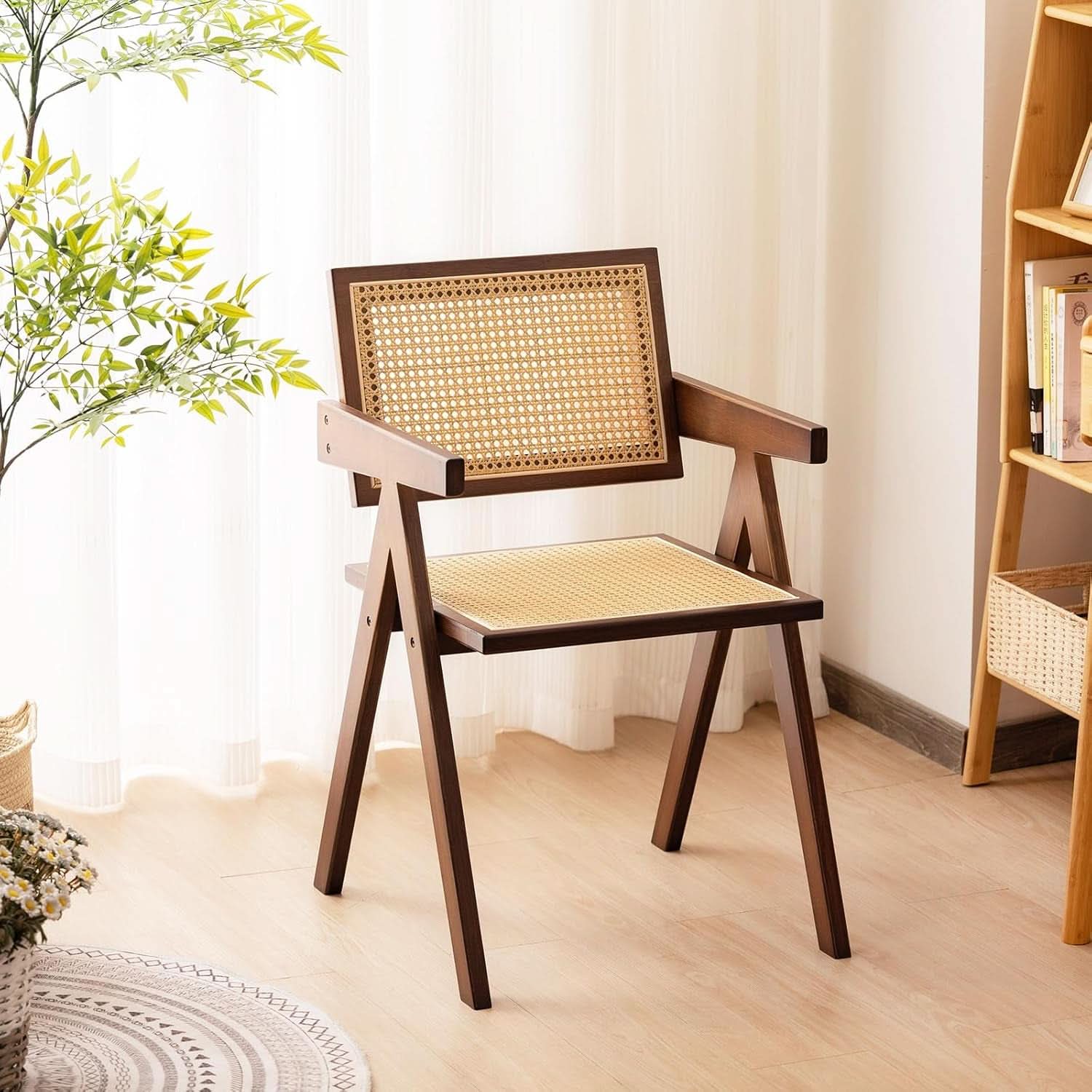 Set of 2 Indoor/Outdoor Rattan Armchairs