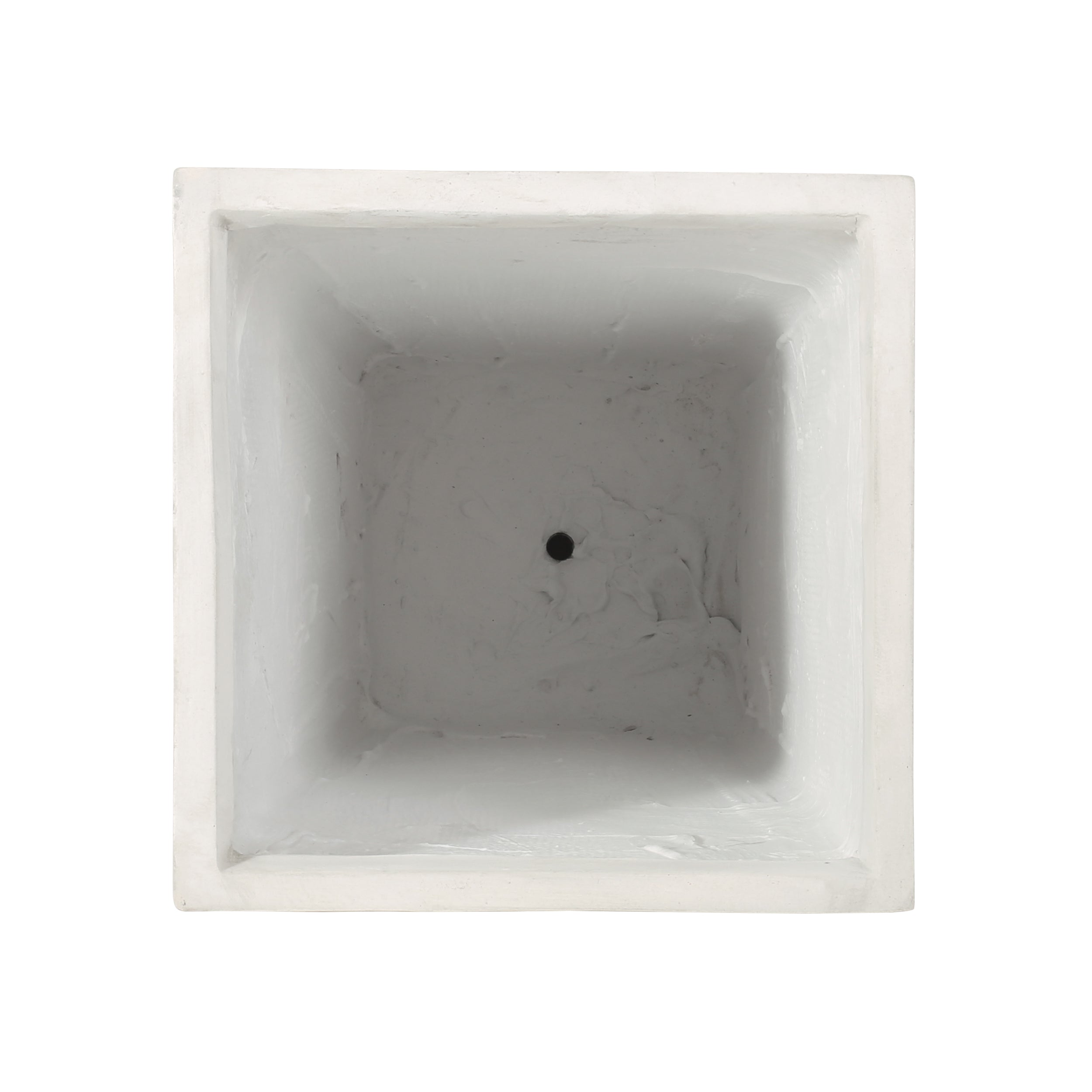 Tall Outdoor MGO Planter with Antique White Finish