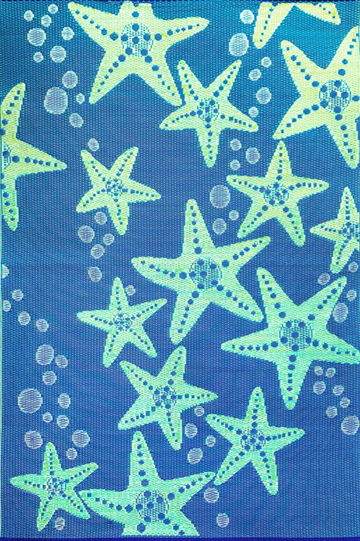 Starfish Blue & Green Reversible Outdoor Mat