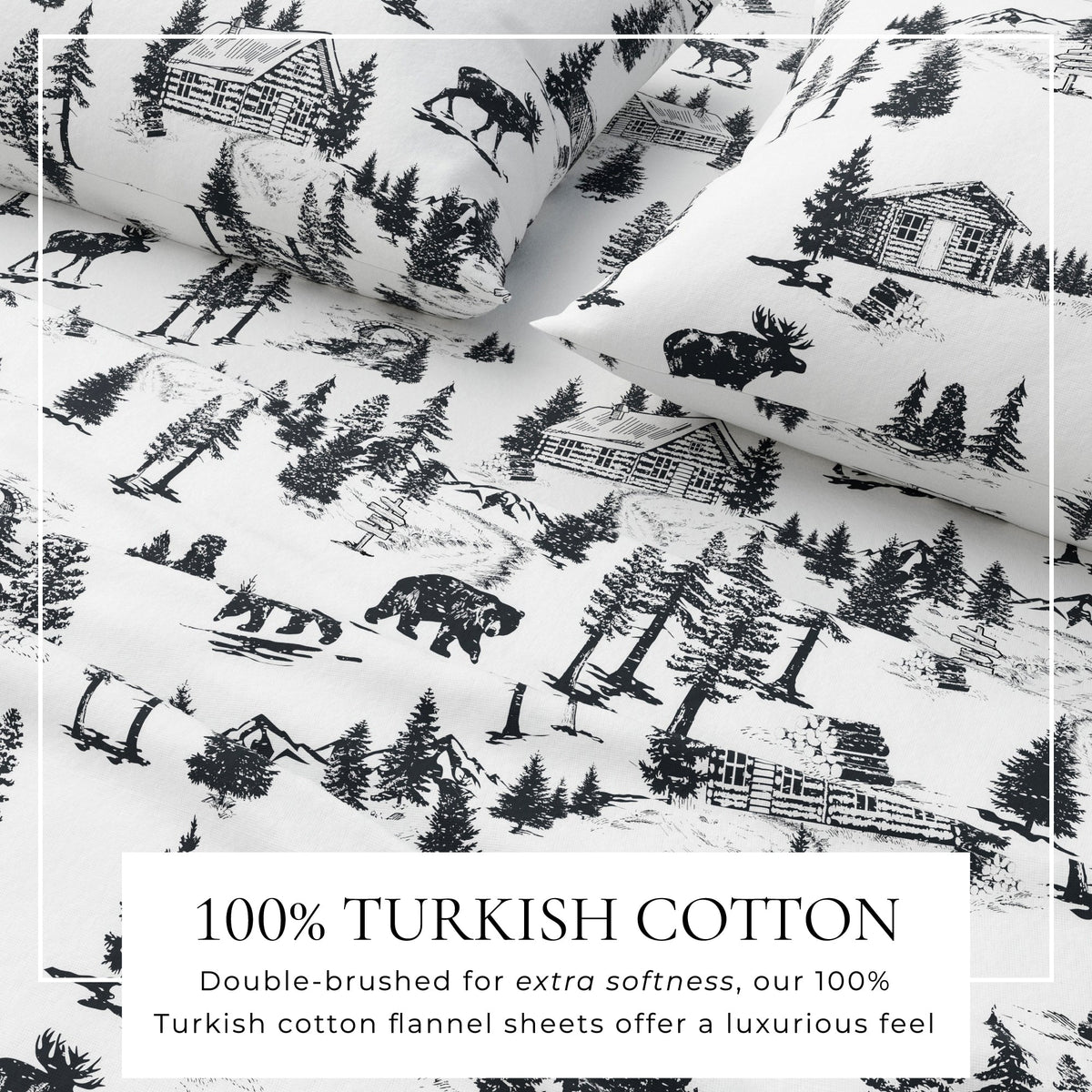 Turkish Cotton Flannel Sheet Sets - Lakeview Collection