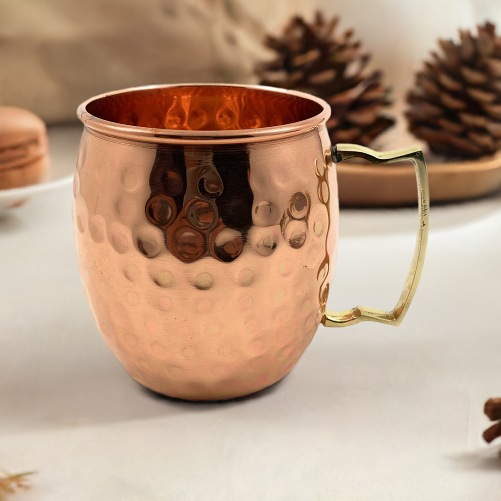 Hammered Moscow Mule Mugs - Set of 2