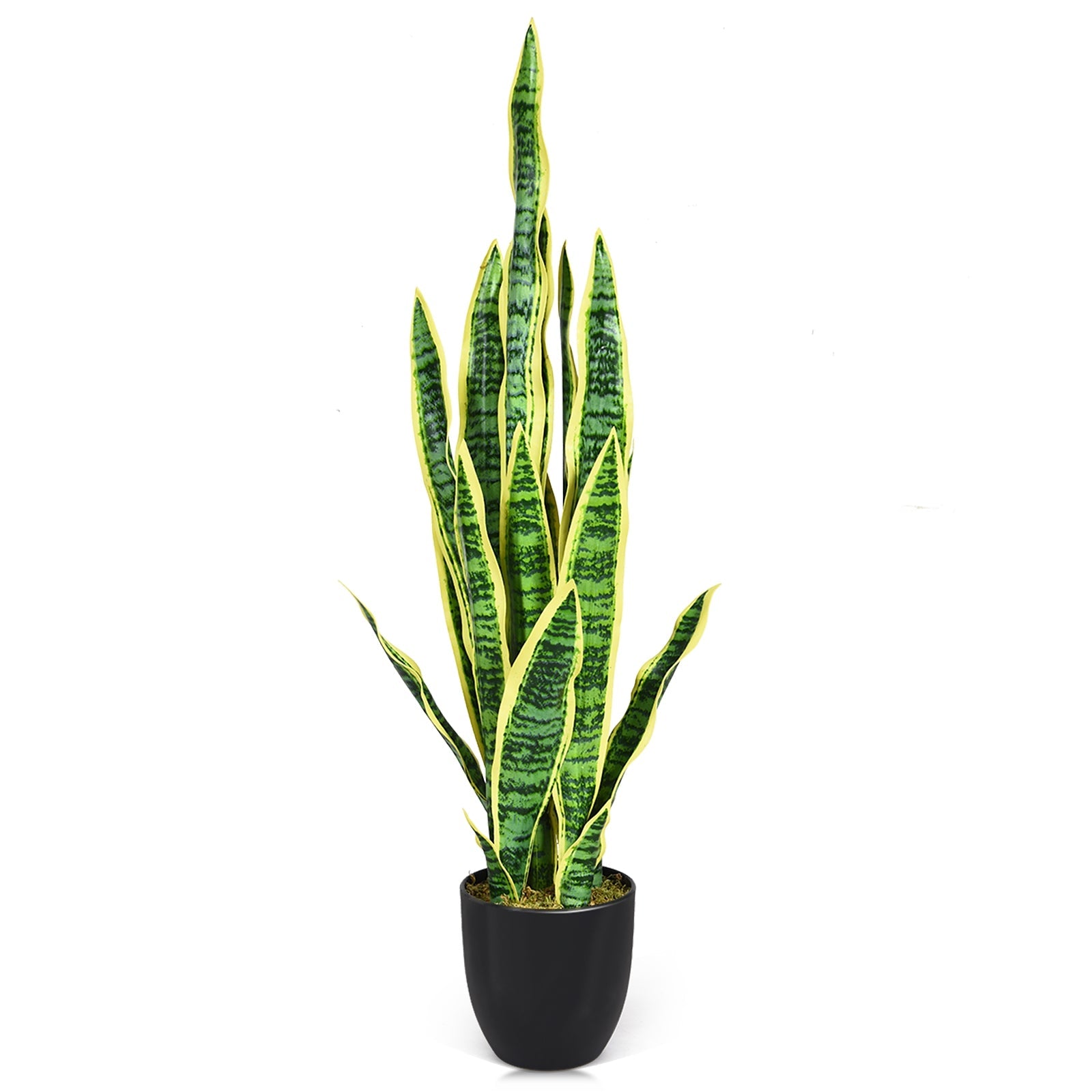 35.5 Inch Indoor-Outdoor Artificial Snake Plant