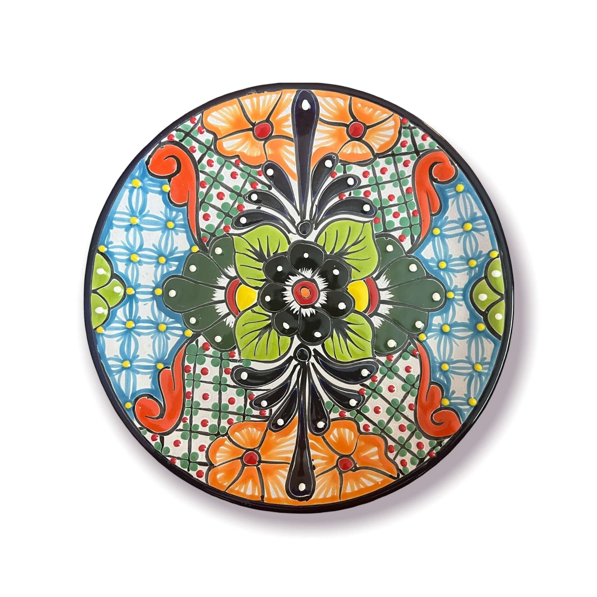 12-Piece Talavera Dinnerware Set | Mexican Ceramic Plates & Bowls