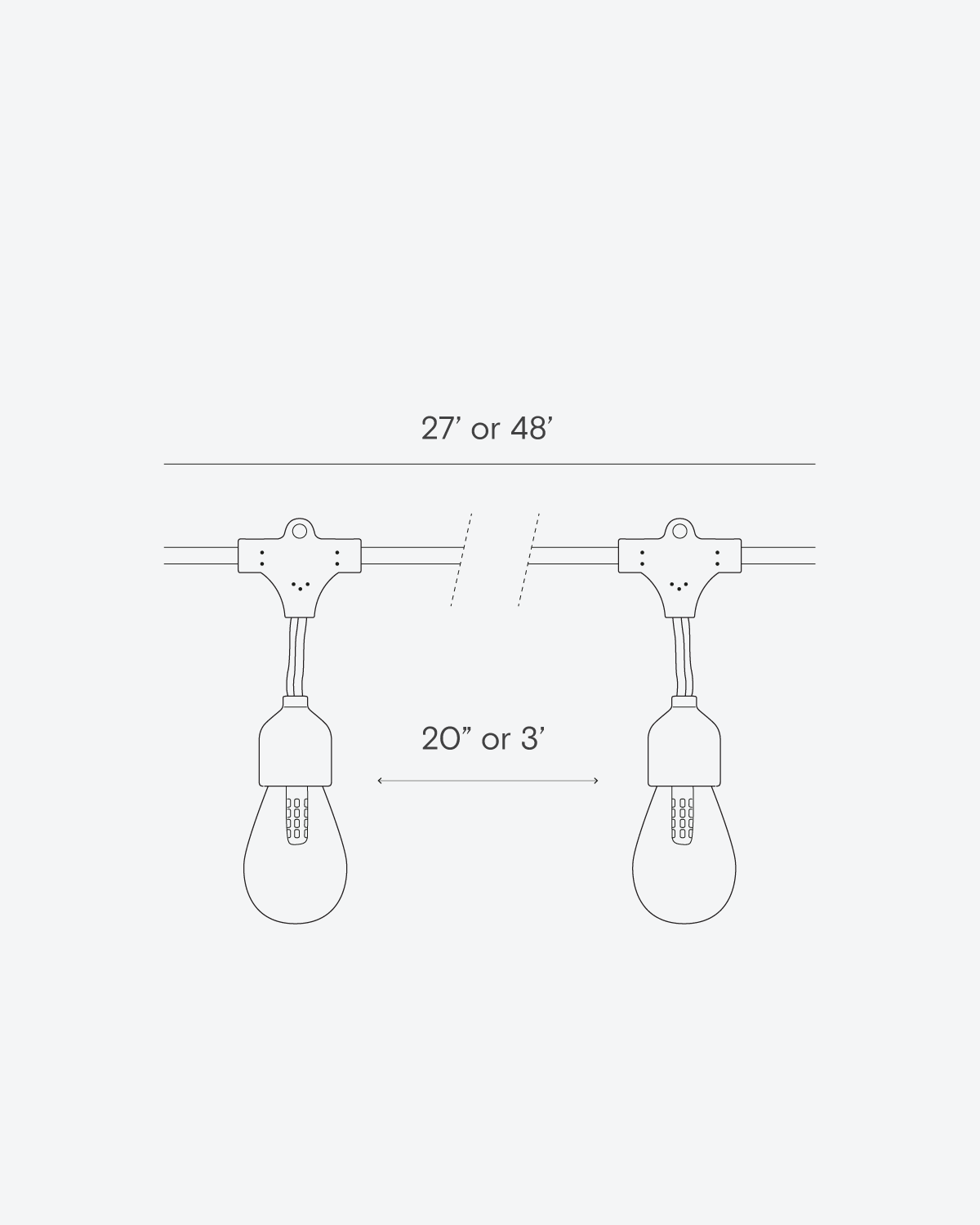 Ambience Pro Solar Hanging Patio Lights
