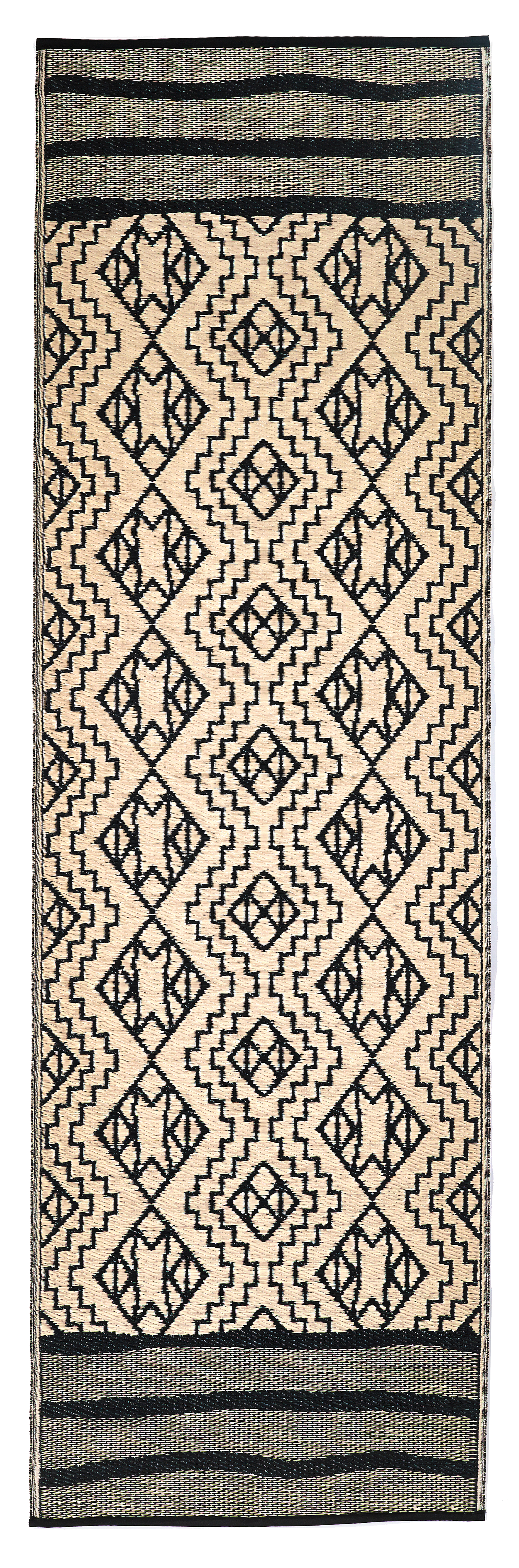 (SALE) Kilimanjaro - Black Reversible Outdoor Rug