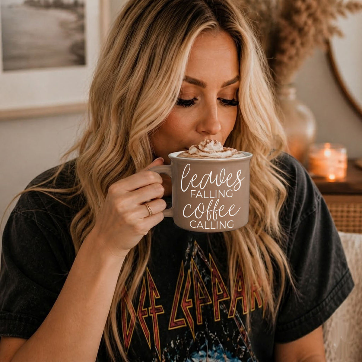 Leaves Falling 14 oz Mug