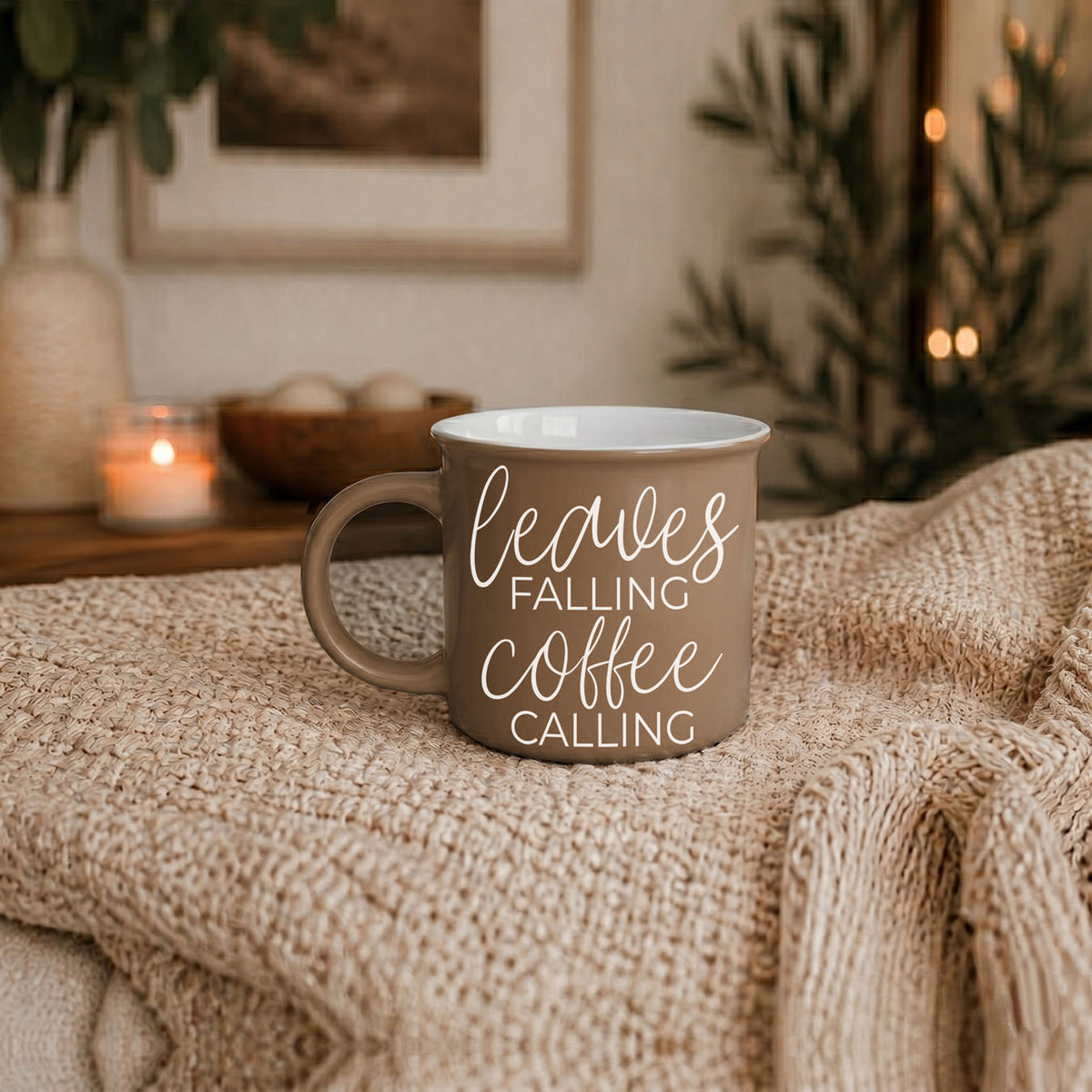 Leaves Falling 14 oz Mug