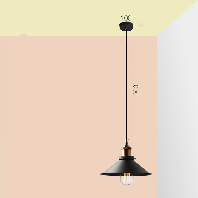 Little Black Dress Pendant Light - Black & Gold