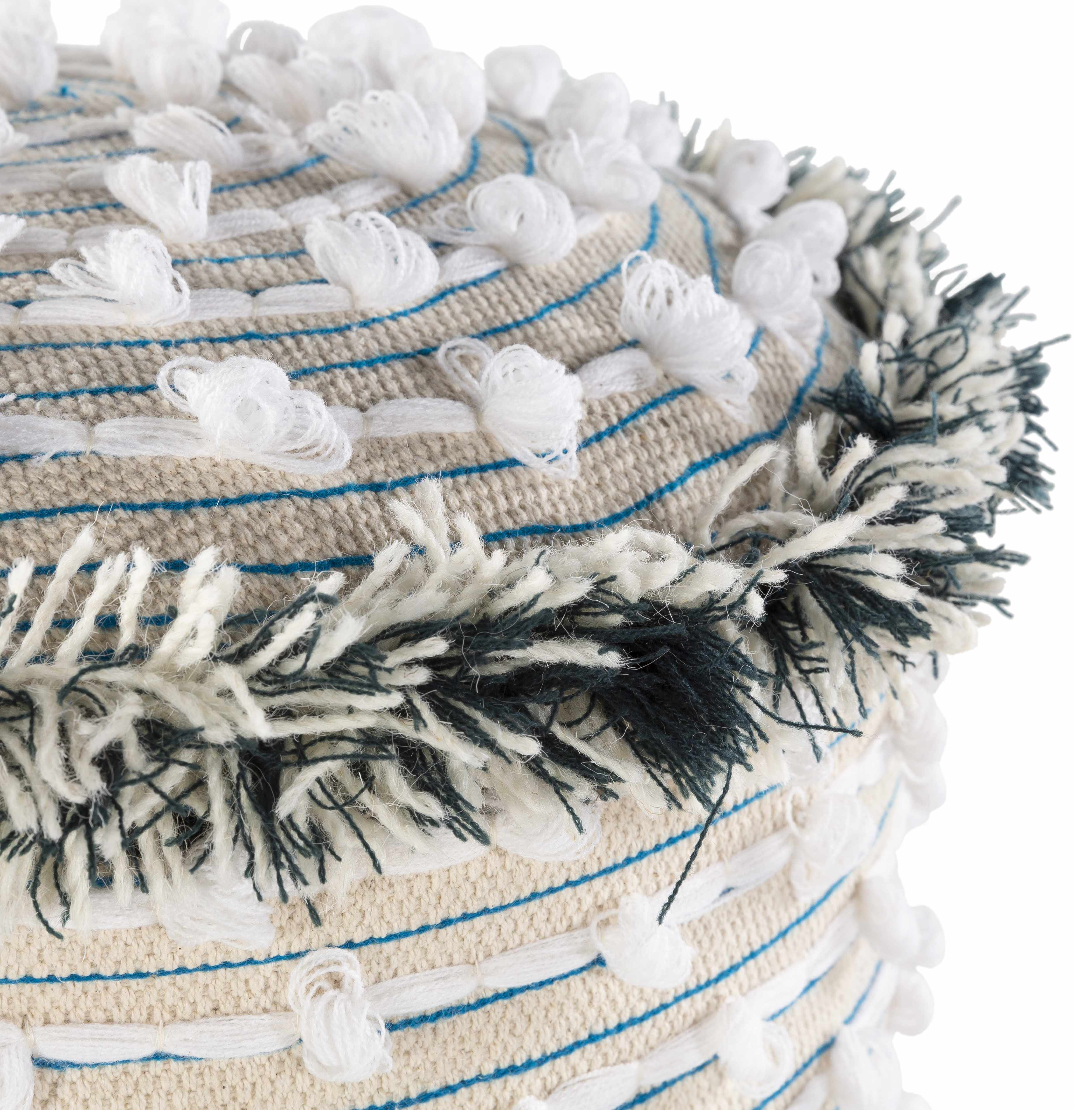 Matagami Hand Woven Stool with Mango Wood Legs