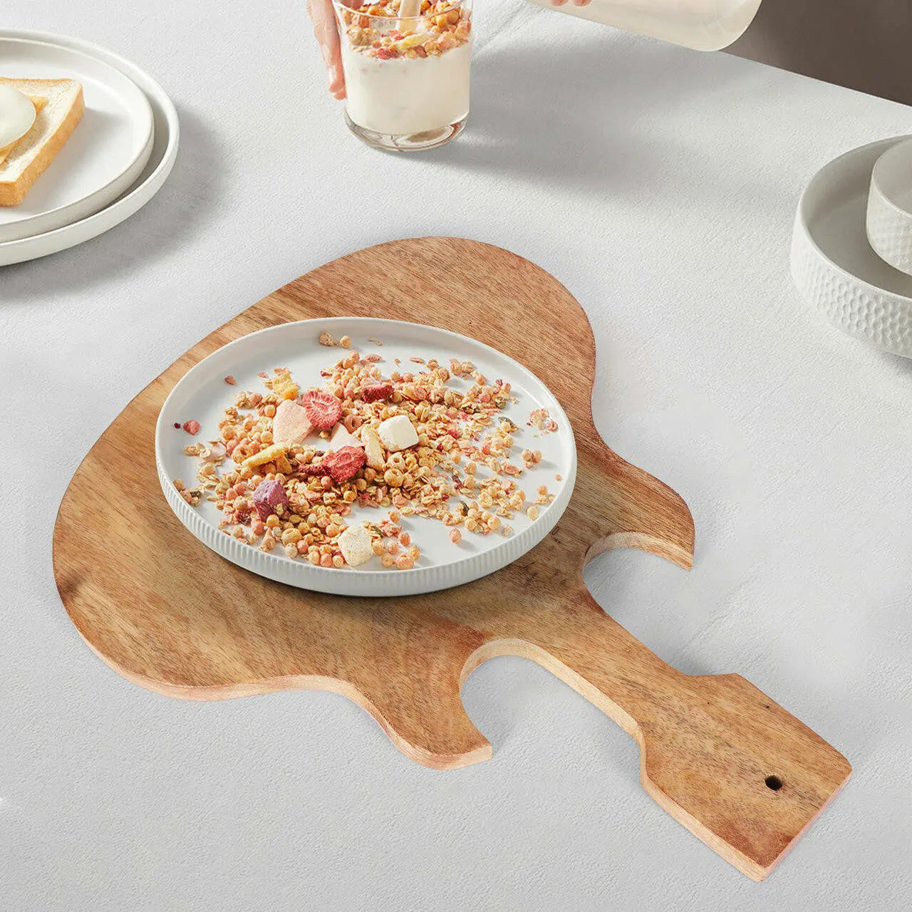 Strings Mango Wood Guitar Charcuterie Board