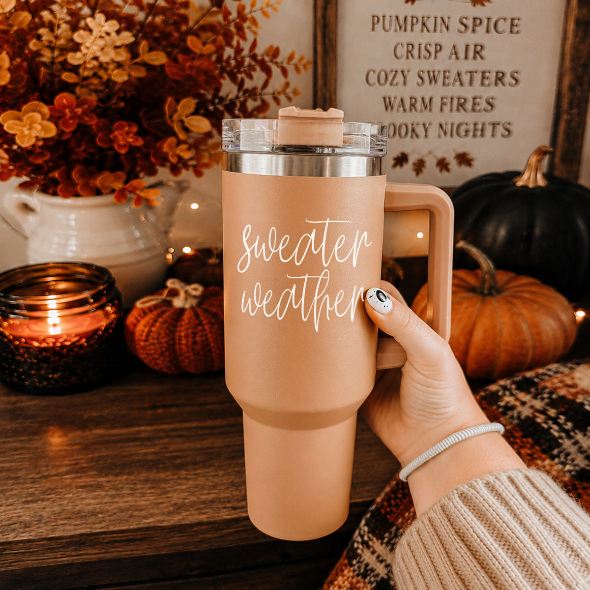 Sweater Weather 40oz Insulated Tumbler