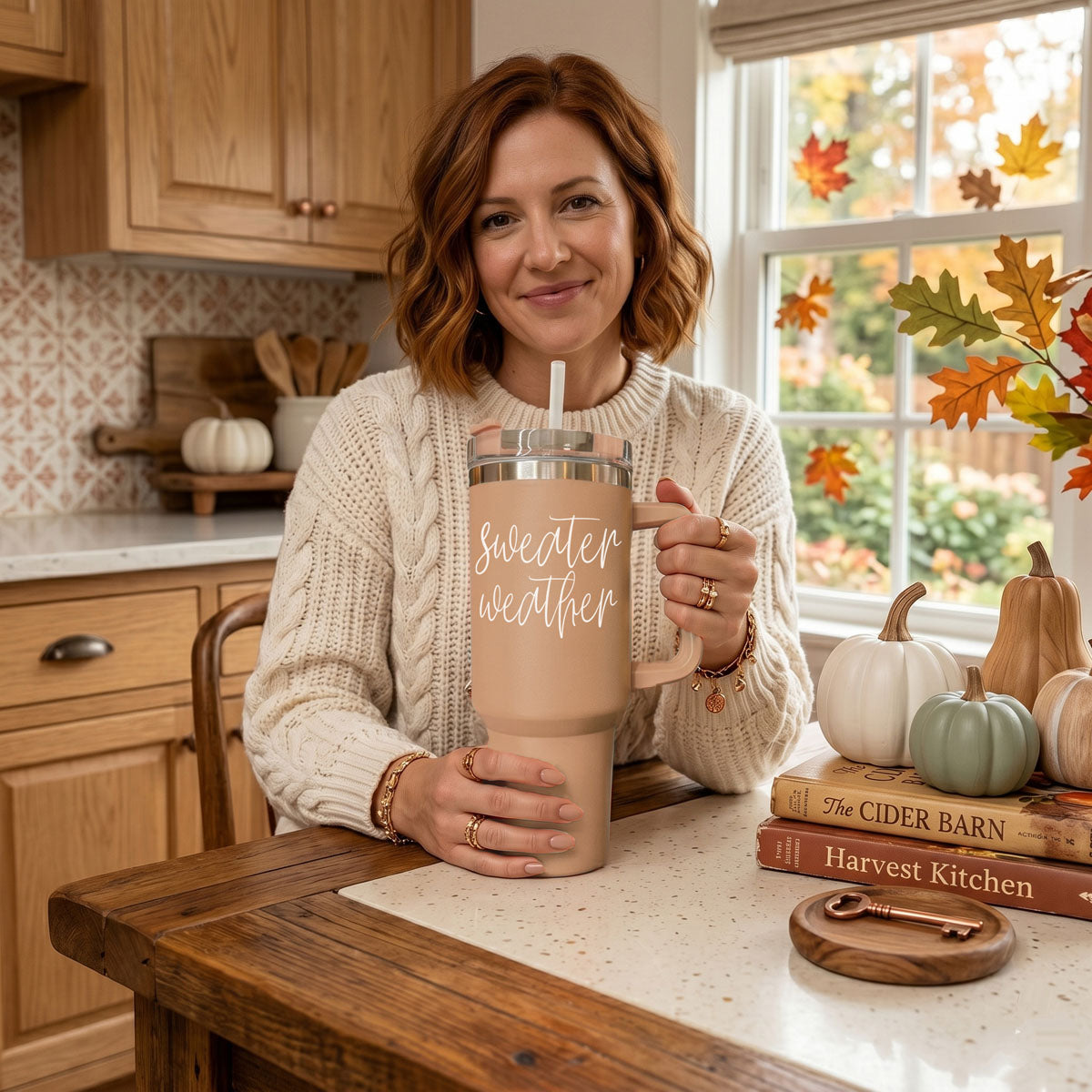 Sweater Weather 40oz Insulated Tumbler