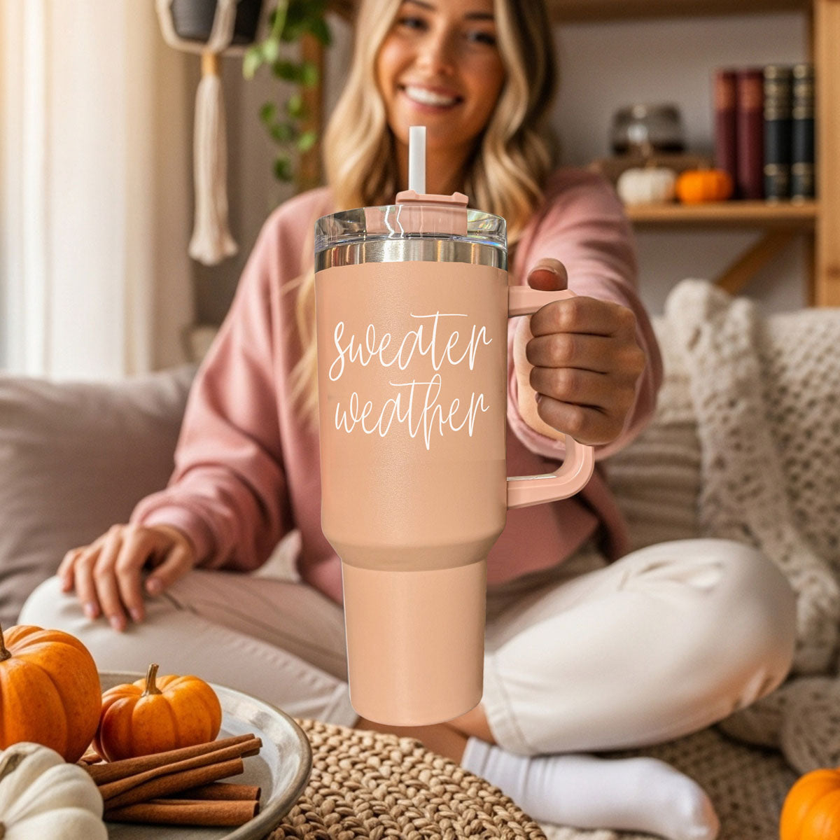Sweater Weather 40oz Insulated Tumbler