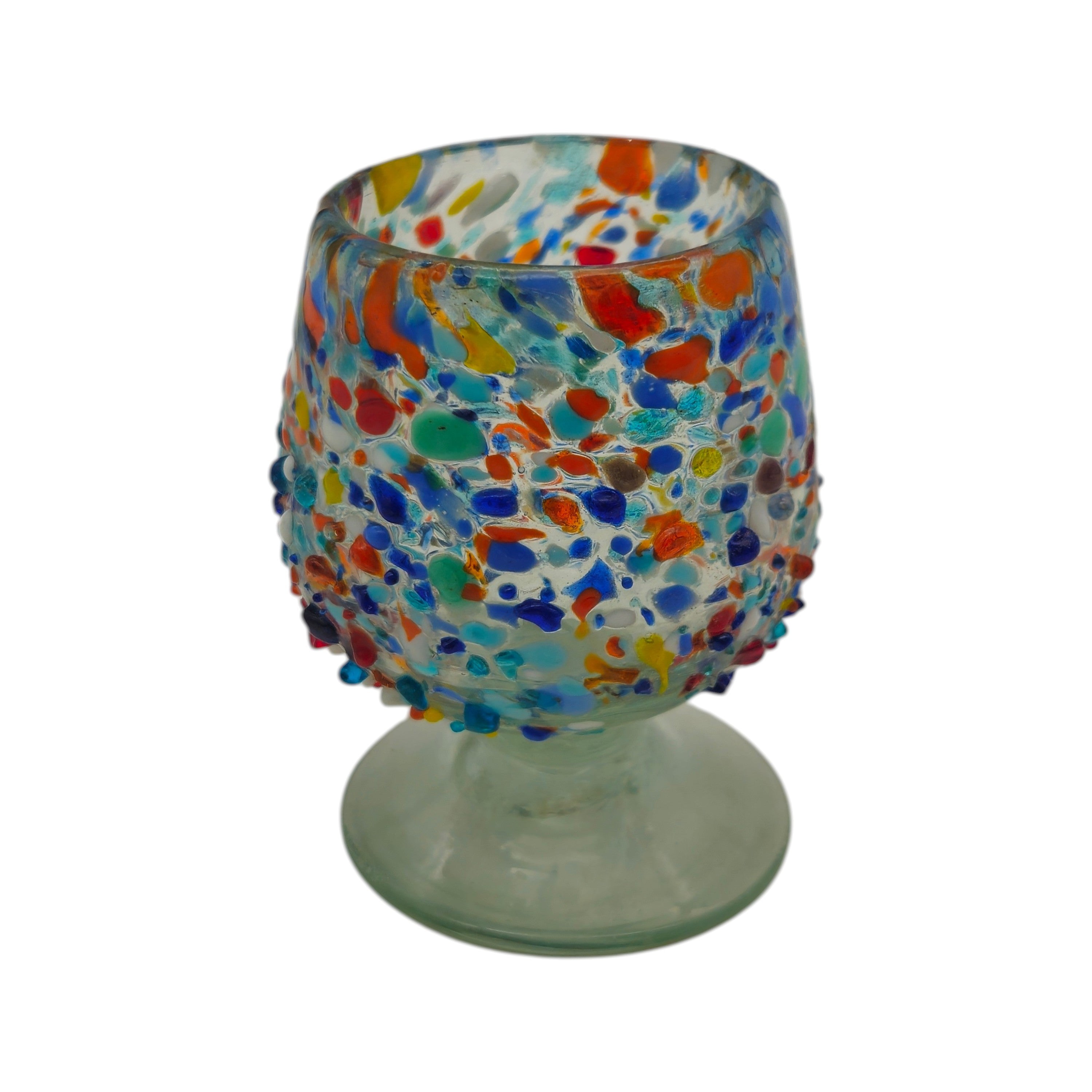 Confetti Rock Shot Glass | Handmade Mexican Cognac-Style Glass