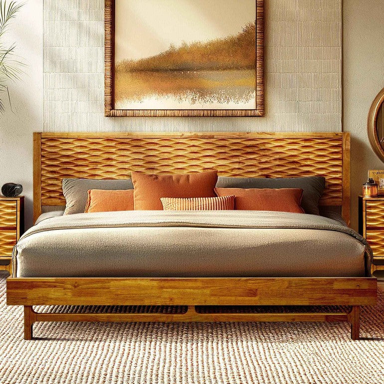 Acacia Elara Platform Bed Frame - 3 Finishes