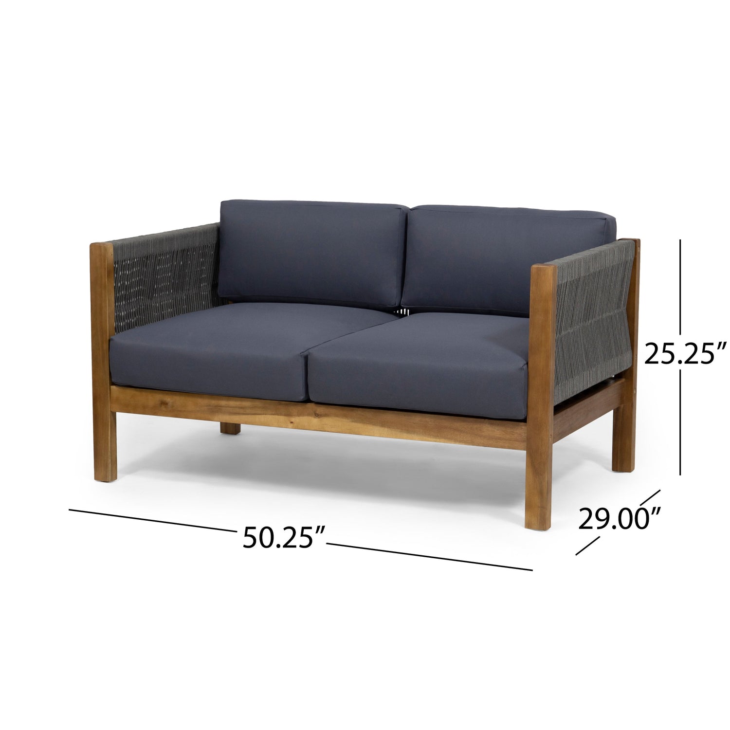 LAUREL Outdoor 4 Piece Chat Set in Gray