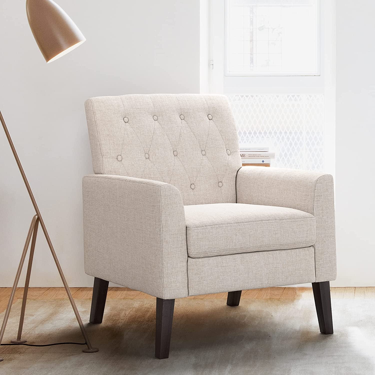Linen Accent Chair