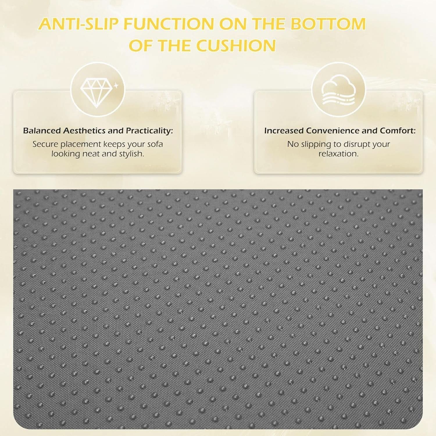 Outdoor Replacement Cushions For 6 Seat Modular Sofa - Gray