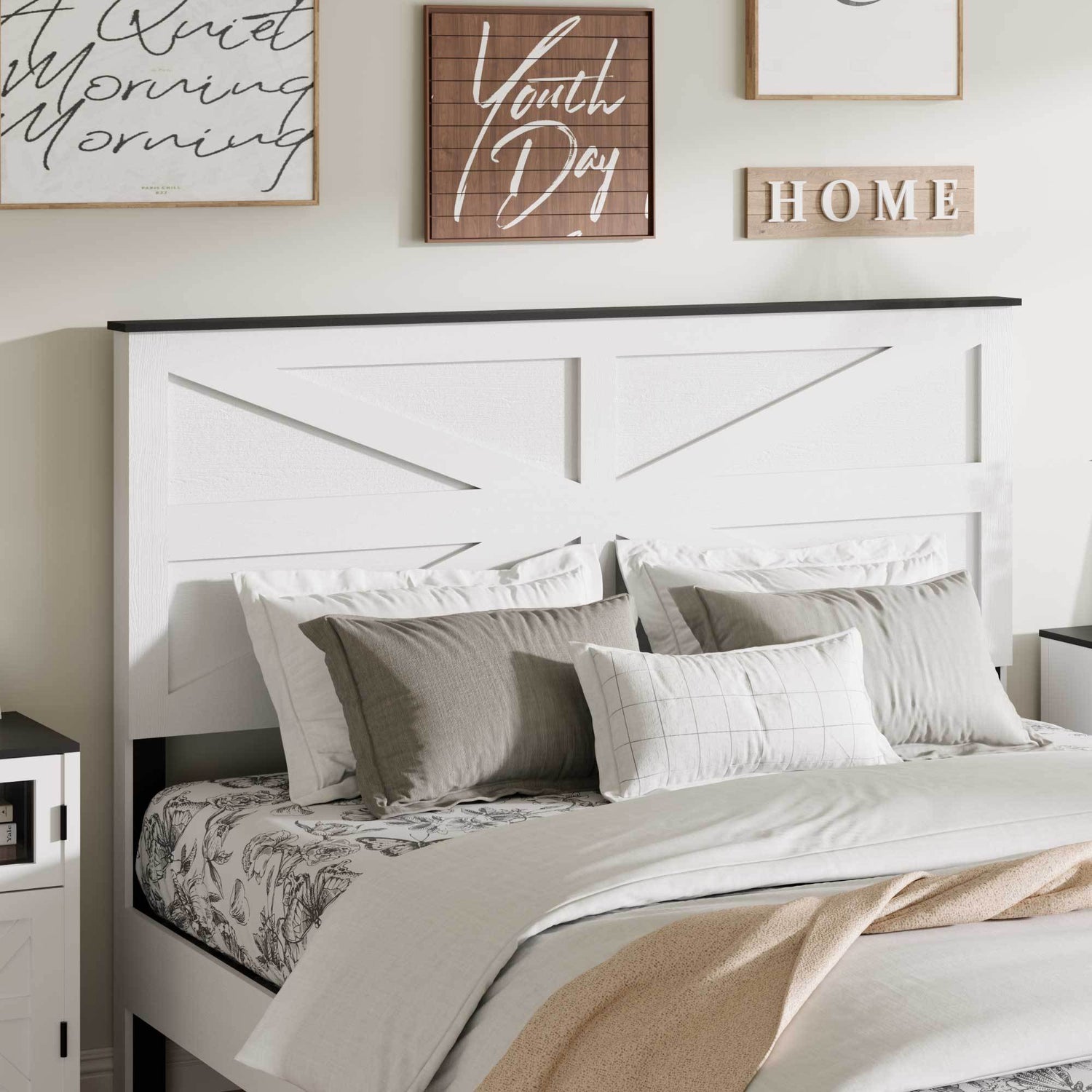 Farmhouse Platform Bed Frame - Queen