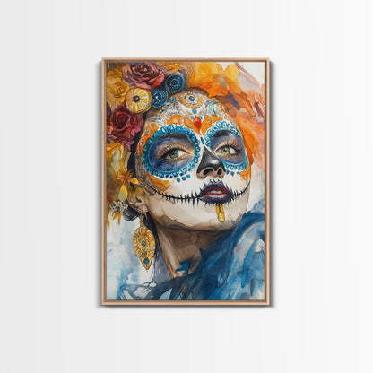 Dia De Los Muertos Wall Art - Senora Portrait