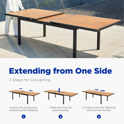 Heck 12 Person Teak Outdoor Extendable Dining Table Set With Cushions