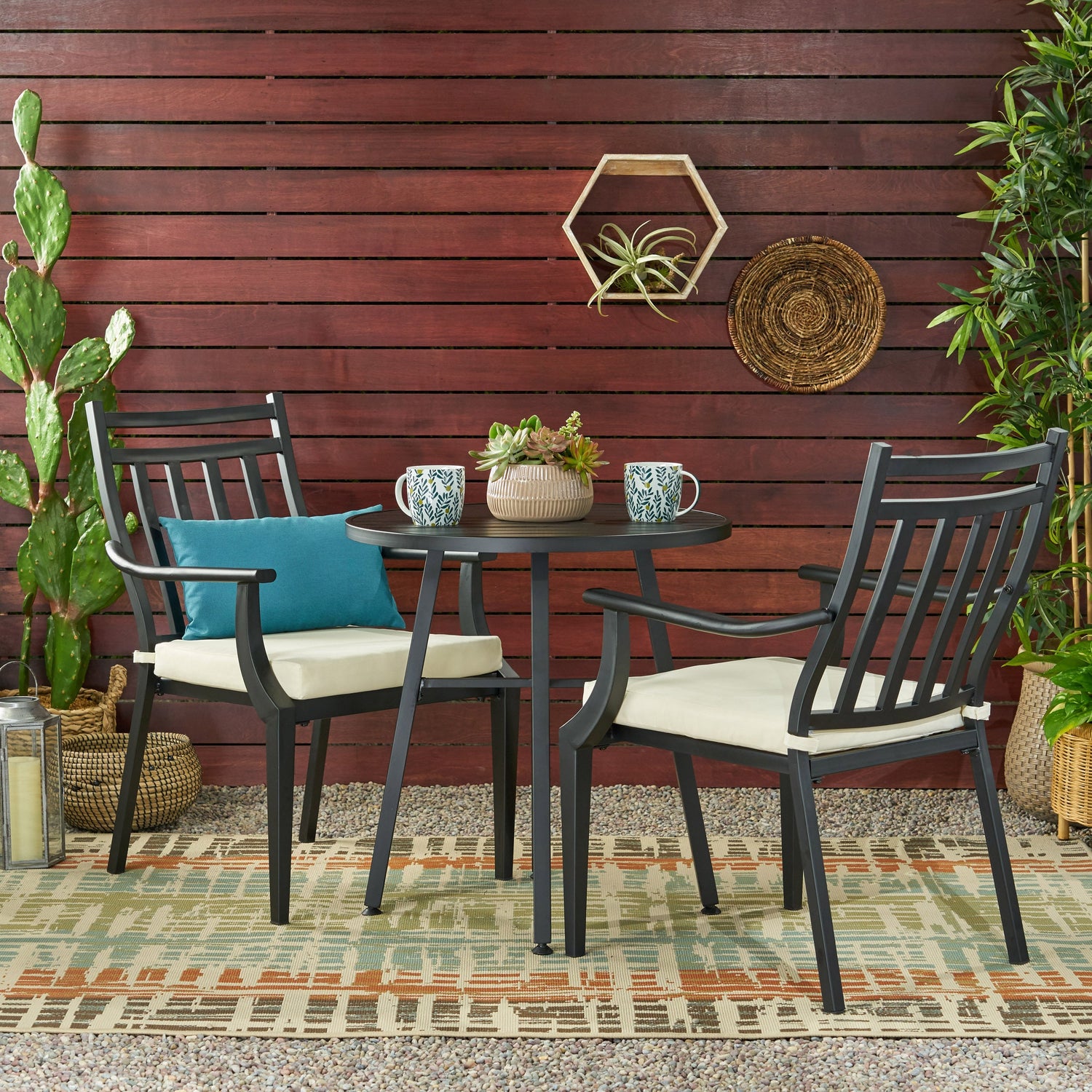 Delmar 3pc Metal Bistro Set
