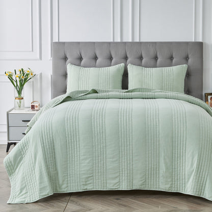 Stonewashed Cotton Quilt Sets