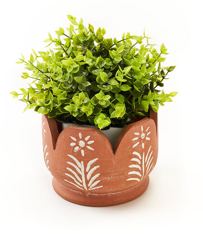 Vasanta Petals Planter - Terracotta
