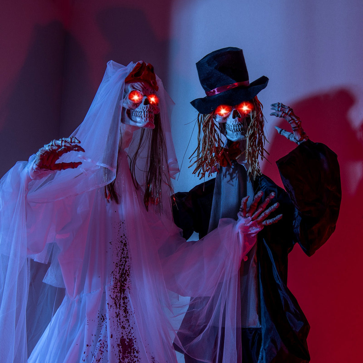Haunted Animatronic Standing Bride - 7.2 FT Halloween Decoration