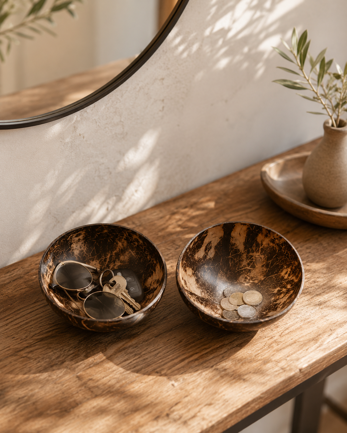 Set of 2 Coconut Catch-All
