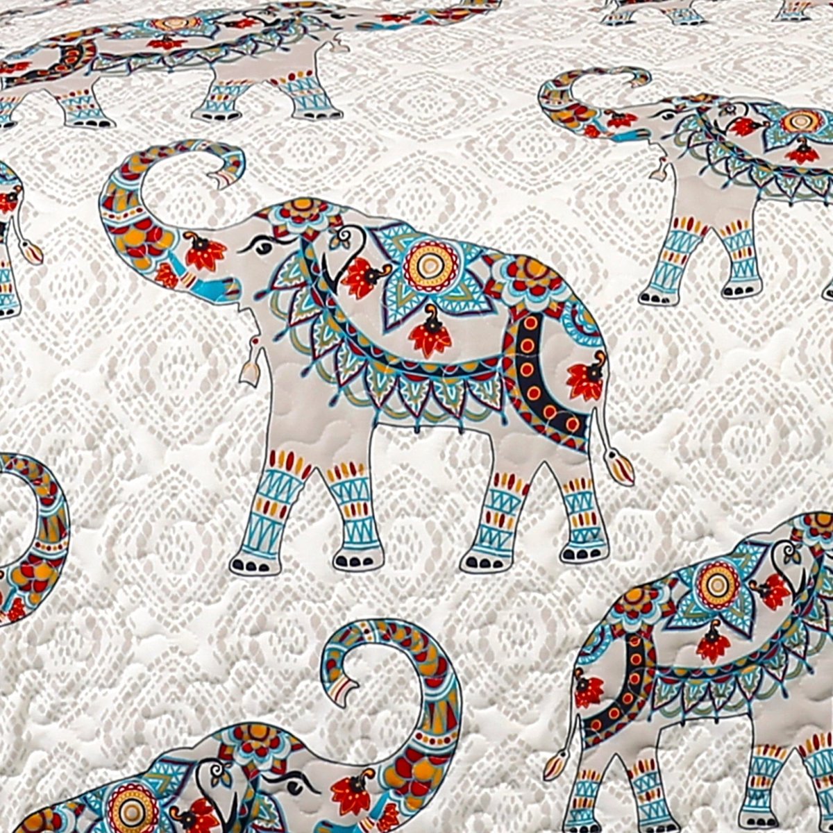 Hati Elephants Sherpa Throw - 3 Colors