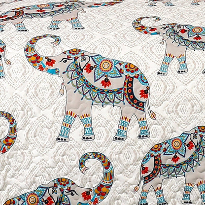 Hati Elephants Sherpa Throw - 3 Colors