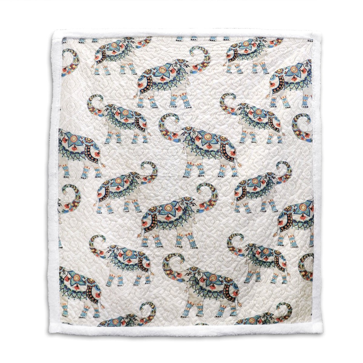 Hati Elephants Sherpa Throw - 3 Colors