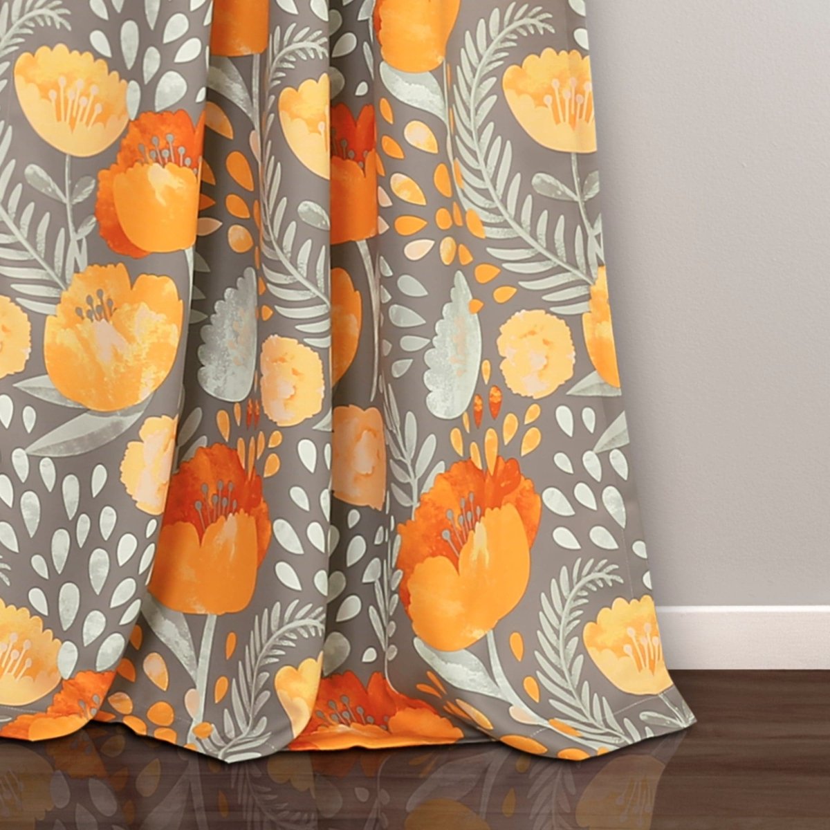 Poppy Garden Light Filtering Window Curtain Panel Sets