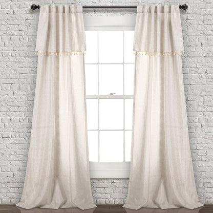 Ivy Tassel Window Curtain Panel Sets