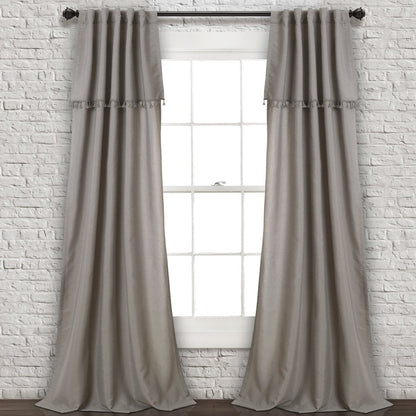 Ivy Tassel Window Curtain Panel Sets