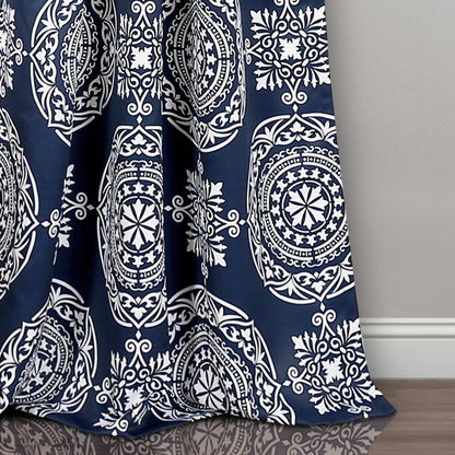 Karmen Medallion Room Darkening Window Curtain Panel Set
