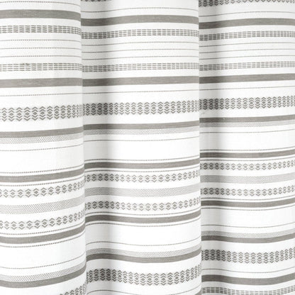 Urban Woven Yarn-Dyed Recycled Cotton Blend Shower Curtain