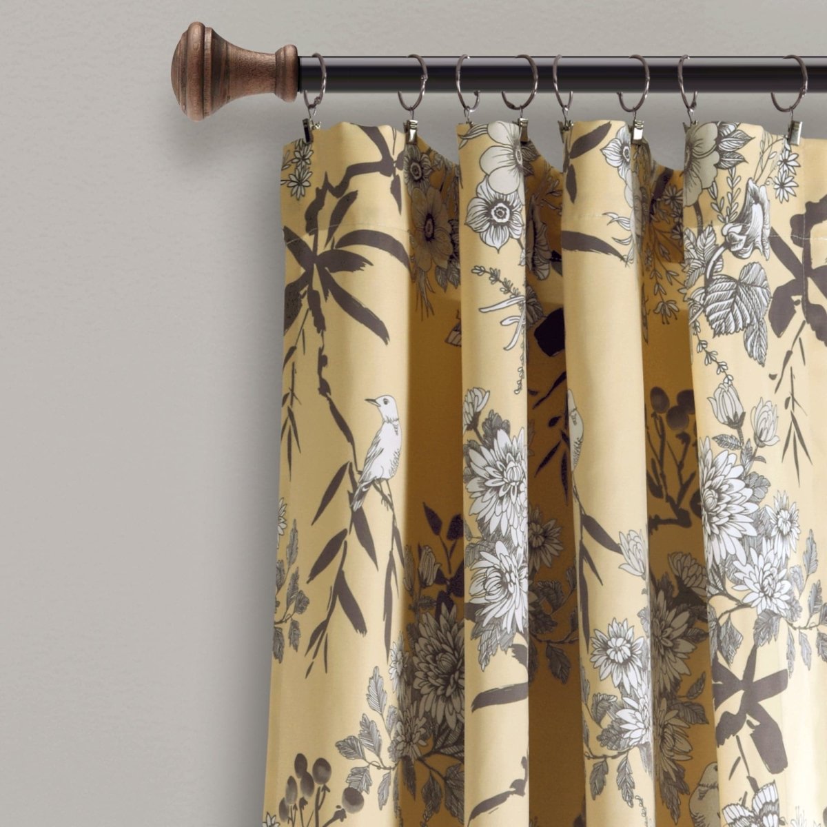 Botanical Garden Light Filtering Window Curtain Panel Sets -6 Colors